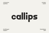 Product image of Callips Modern Logo Font