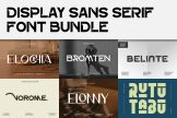 Product image of Display Sans Serif Font Bundle