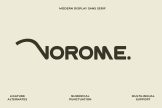 Product image of Vorome Bold Sans Serif Font