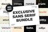 Product image of Exclusive Sans Serif Font Bundle