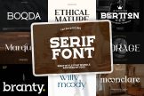 Product image of Sophisticated Serif Font Bundle