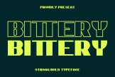Product image of Bittery Strong Sans Font