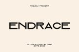 Product image of Endrace Bold Sans Serif Font