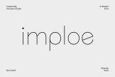 Product image of Imploe Modern Sans Serif Font Family