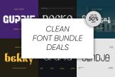 Product image of Clean Font Bundle Deals