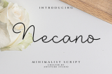 Product image of Necano Beautiful Script Font