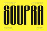 Product image of Soupra Modern Condensed Sans Font
