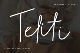 Product image of Teliti Signature Script Font