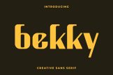Product image of Bekky Creative Sans Serif Font