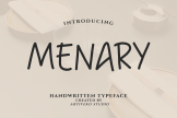 Product image of Menary Handwritten Font