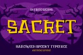 Product image of Sacret Creepy Halloween Font