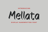 Product image of Mellata Handwritten Brush Font