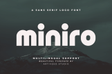 Product image of Miniro Sleek Bold Sans Serif