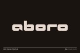 Product image of Aboro – Strong Bold Display Font for Powerful Headlines