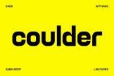 Product image of Coulder – Clean Creative Font for Visual Identity & Design