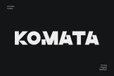 Product image of Komata – Bold Geometric Display Font