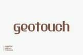 Product image of Geotouch – Creative Display Typeface