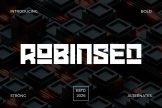 Product image of Robinsen – Strong Bold Technology Display Font