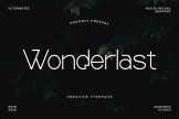 Product image of Wonderlast – Creative Display Sans Serif for Modern Branding