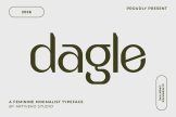 Product image of Dagle – Minimalist Feminine Font for Beauty & Boutique Branding