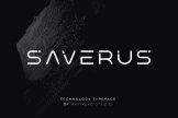 Product image of Saverus – Minimal Geometric Typeface