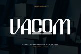 Product image of Vacom – Geometric Technology Display Font for Digital Innovation